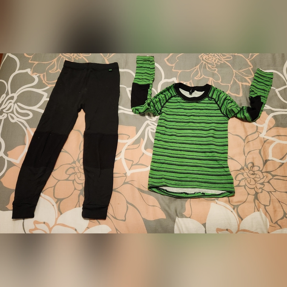 Helly Hansen Kids Graphic Lifa Merino Base Layer Set